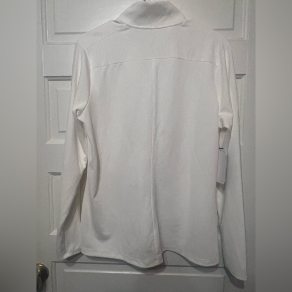 Nike White Full-Zip Jacket - Picture 3 of 4